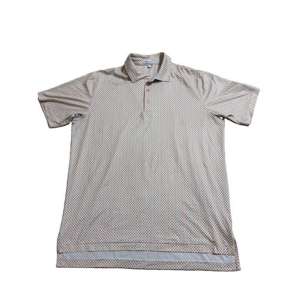 Peter Millar Summer Comfort Polo Shirt Colorful Performance Golf SC Men’s Large